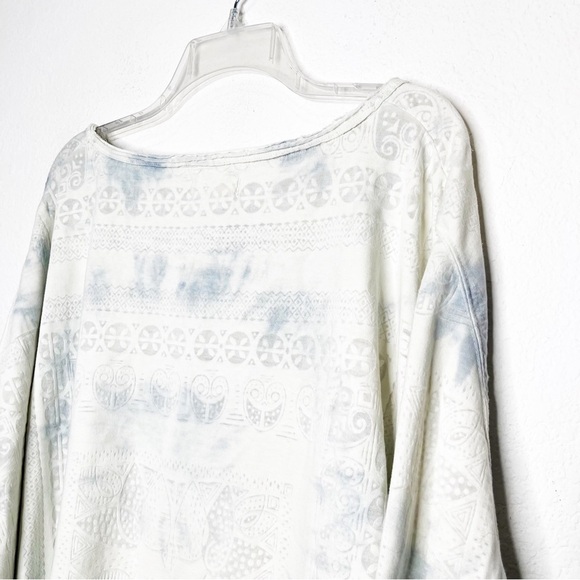 We the Free Laurie Tee Blue Tie Dye Long Sleeve Top XS/S - Picture 6 of 9
